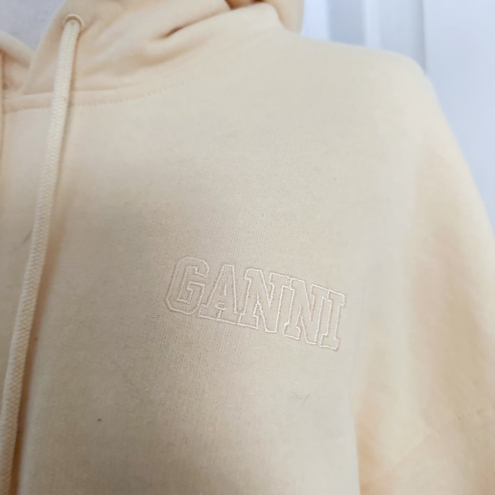 Ganni Yellow Hooded Sweatshirt - Picture 4 of 7